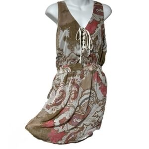 Free People "Falling for Georgette" mini dress XS